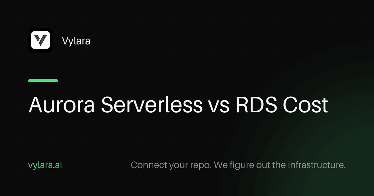 Aurora Serverless vs RDS Cost
