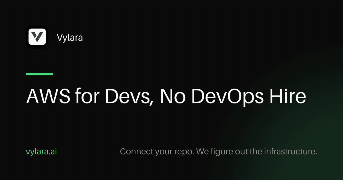 AWS for Devs, No DevOps Hire