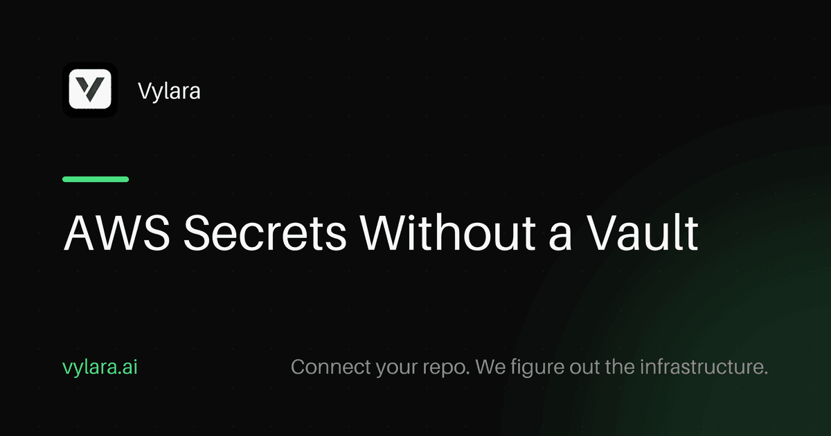 AWS Secrets Without a Vault