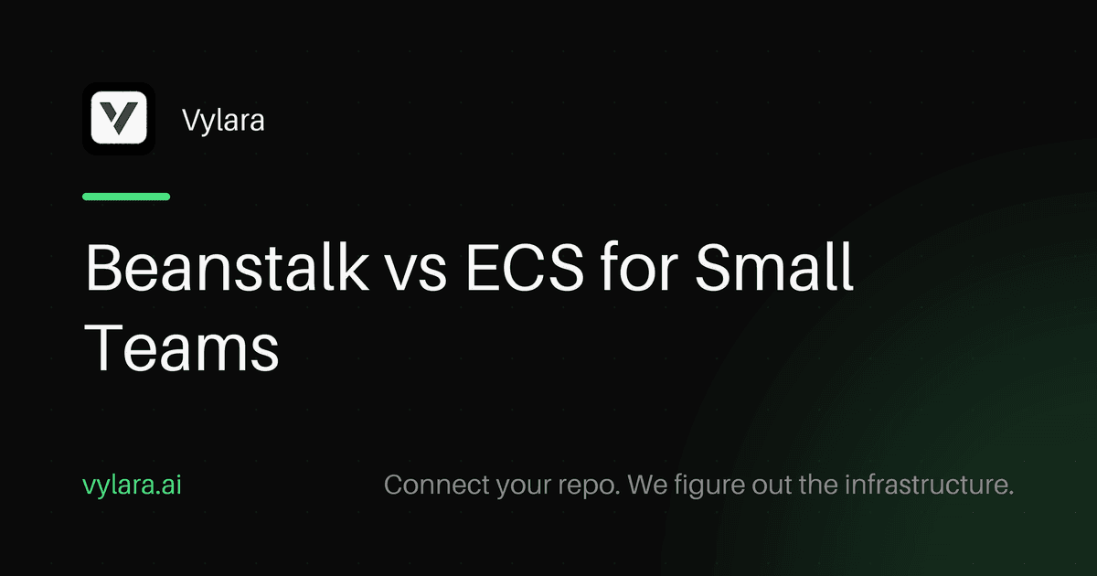 Beanstalk vs ECS for Small Teams