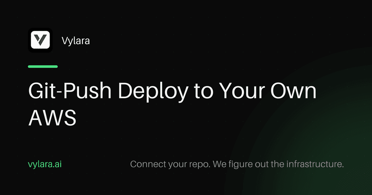 Git-Push Deploy to Your Own AWS