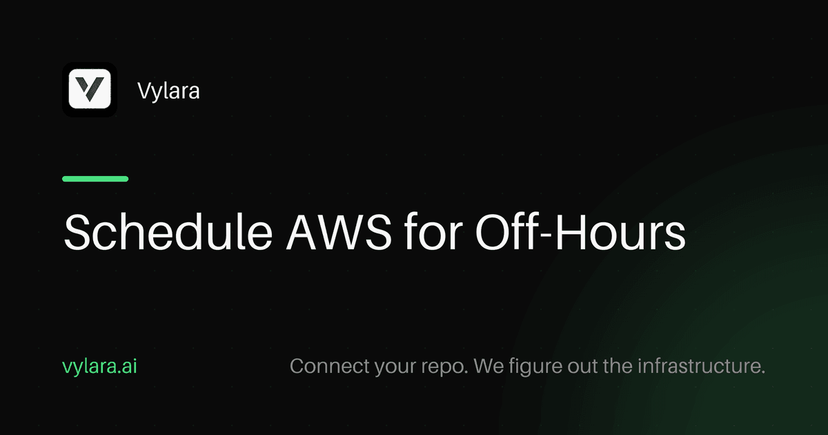 Schedule AWS for Off-Hours