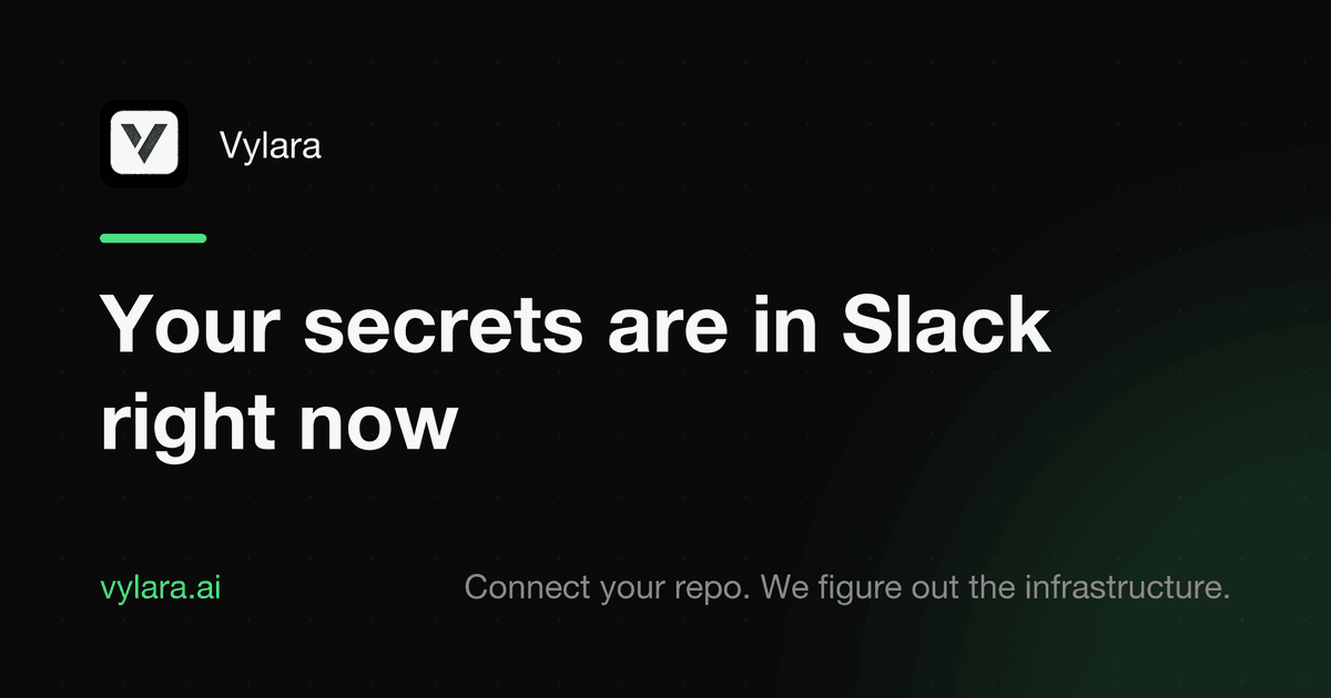 Your secrets are in Slack right now