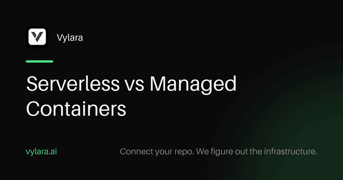 Serverless vs Managed Containers
