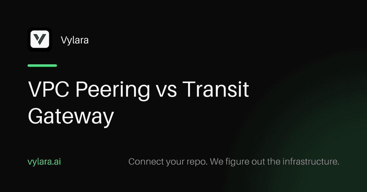 VPC Peering vs Transit Gateway